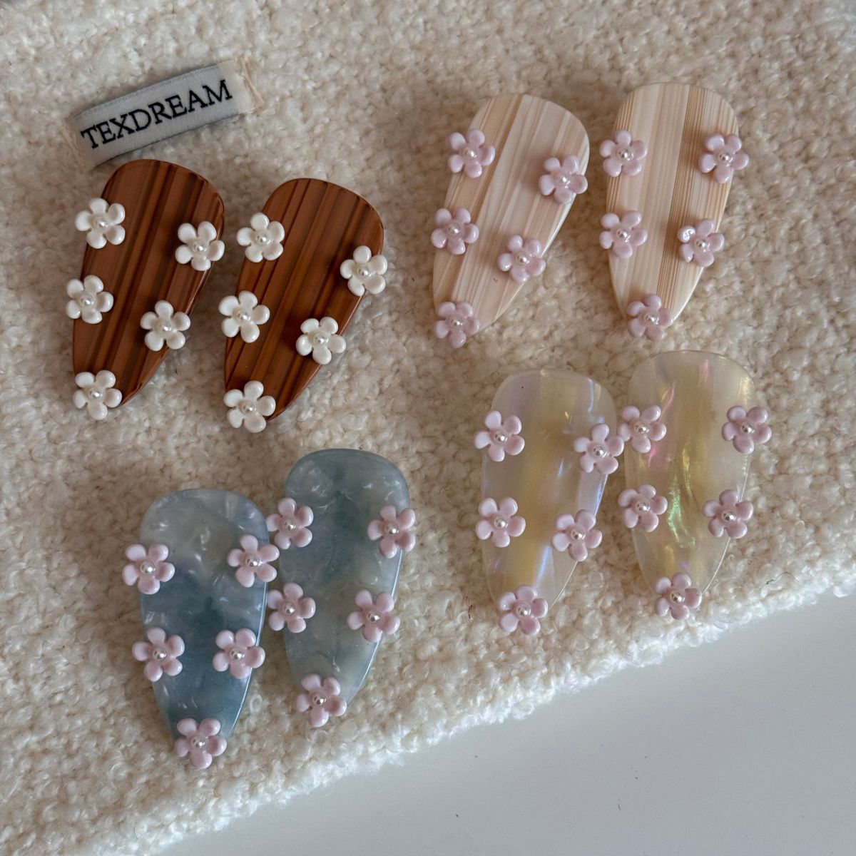 Colorful Acetate Flower Hair Clip – Cute Spring Hair Accessory