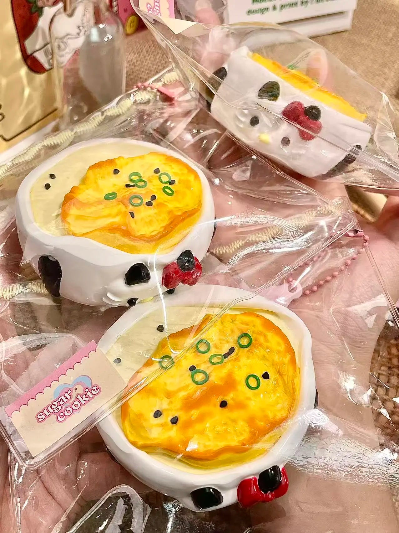 Chicken Cutlet Noodle Kitty Squishy – Slow Rising Stress Relief Toy