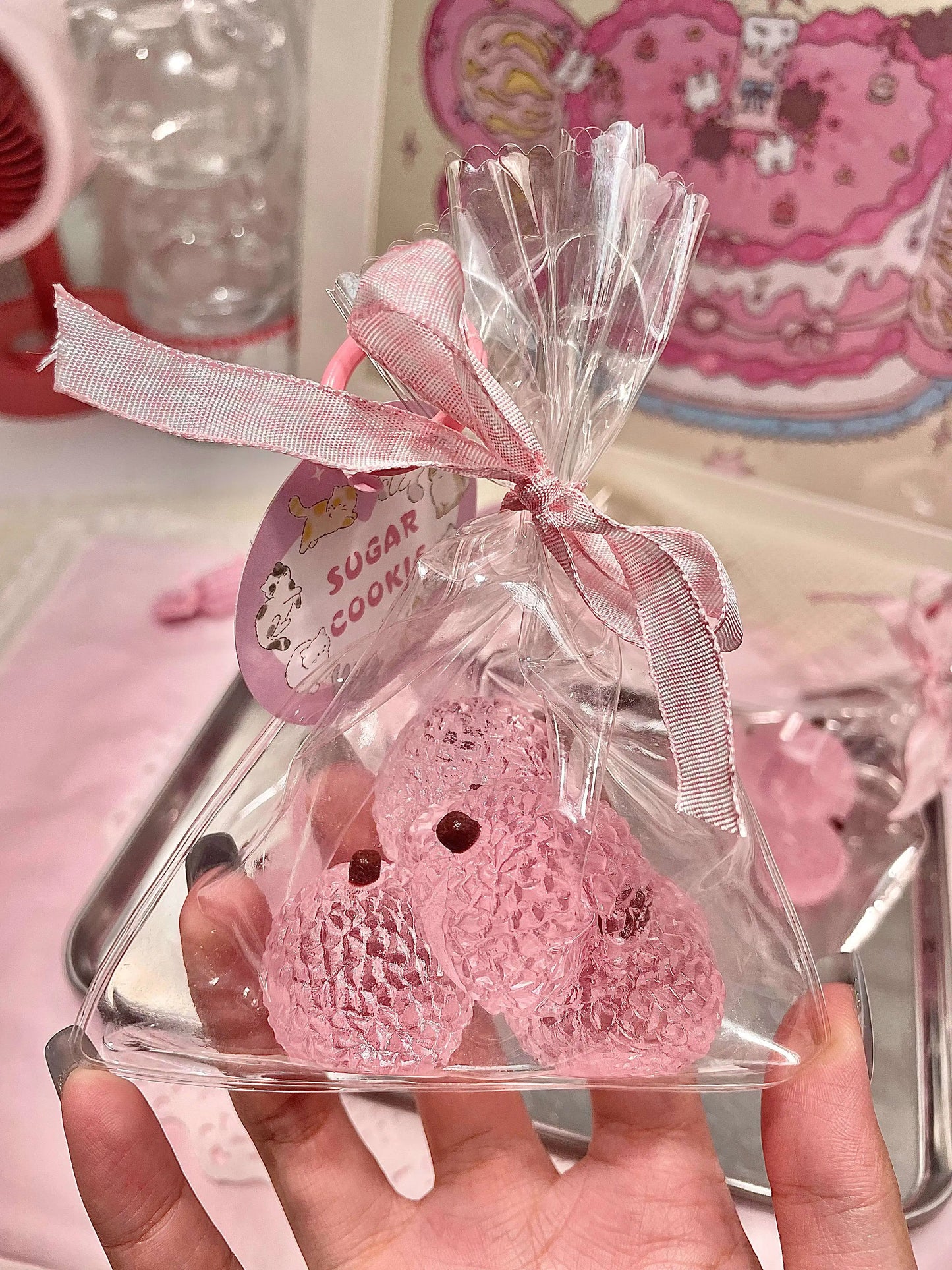 Crystal Lychee Squishy – Slow Rising Stress Relief Toy