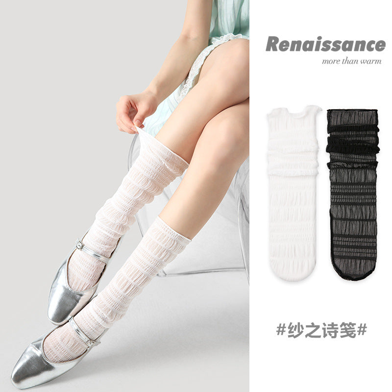 Lolita Lace Crew Socks – Cute Japanese Style Socks
