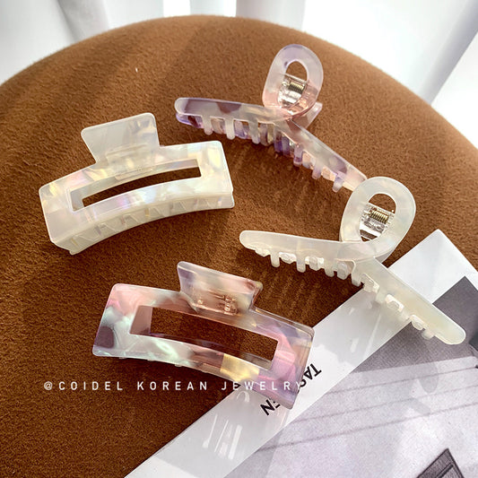 Large Acetate Hair Claw Clip – Mermaid Color French Style Hair Clip