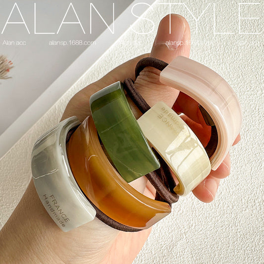 Minimalist Acetate Hair Tie – Elegant Ponytail Hair Band
