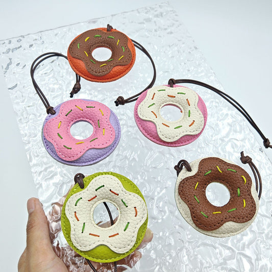 Donut Bread Bag Charm – Cute Food Keychain