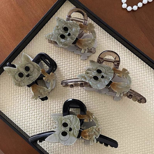 Cute Cat Hair Claw Clip – Double-Sided Acetate Hair Clip