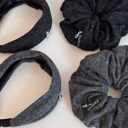 Plush Teddy Bear Wide Hairband – Soft Fall/Winter Design for a Fuller Crown