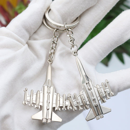 Metal Airplane Model Keychain – Travel Lover Gift