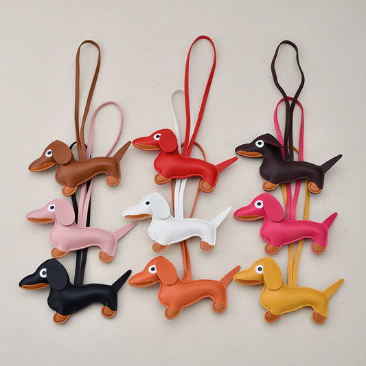 Cute Dachshund Dog Keychain – Animal Bag Charm