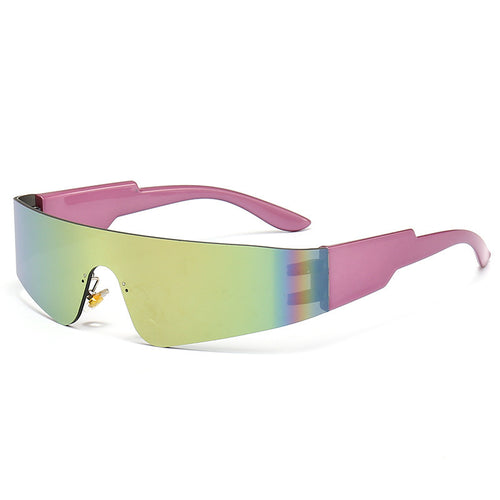 One-Piece Cycling Sunglasses – Windproof Sports Shades