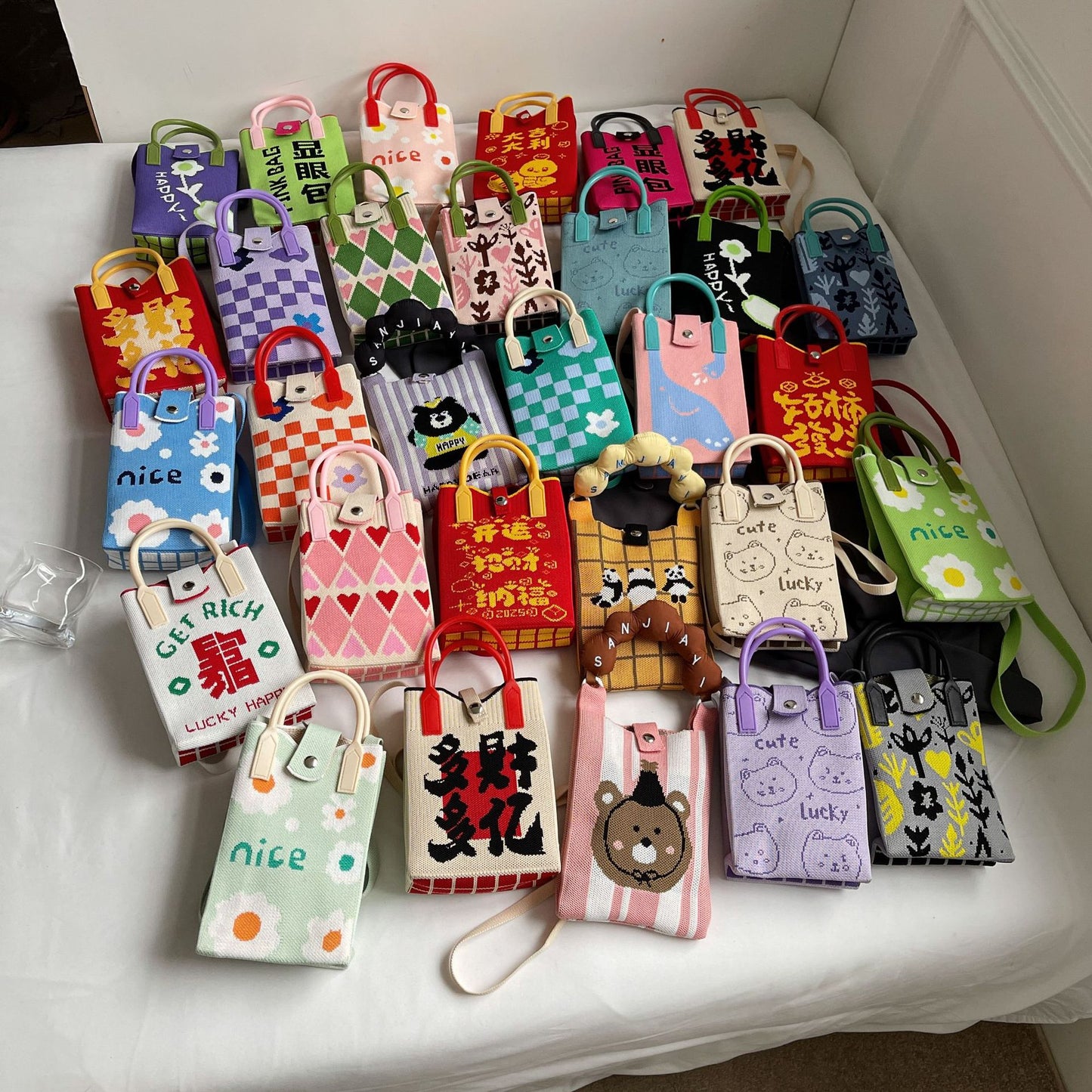 Cute Knit Mini Phone Bag – Small Crossbody Bag
