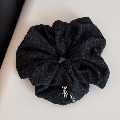 Plush Teddy Bear Wide Hairband – Soft Fall/Winter Design for a Fuller Crown