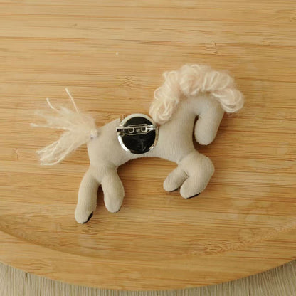 Forest Style Yarn Animal Brooch – Cute Fabric Pin