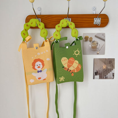 Cute Knit Mini Phone Bag – Small Crossbody Bag