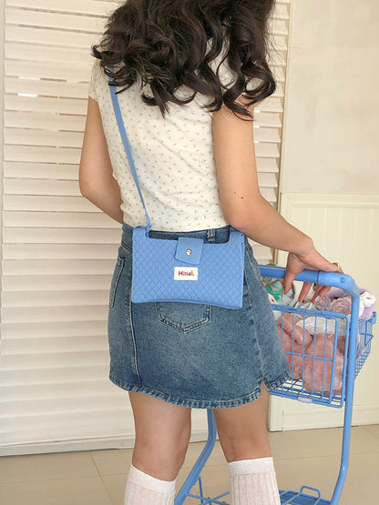 Macaron Knit Mini Crossbody Bag – Phone & Coin Bag