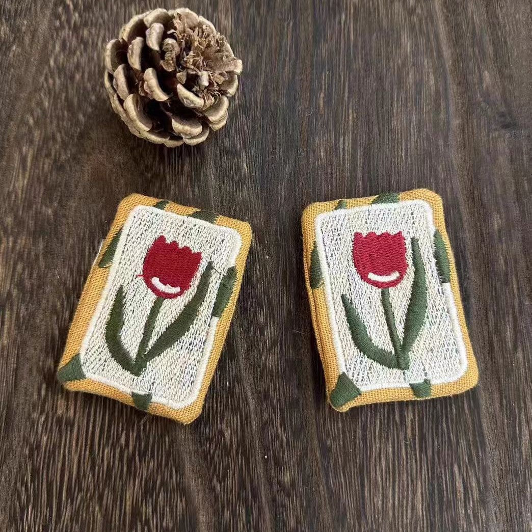 Handmade Linen Brooch – Cute Natural Style Pin