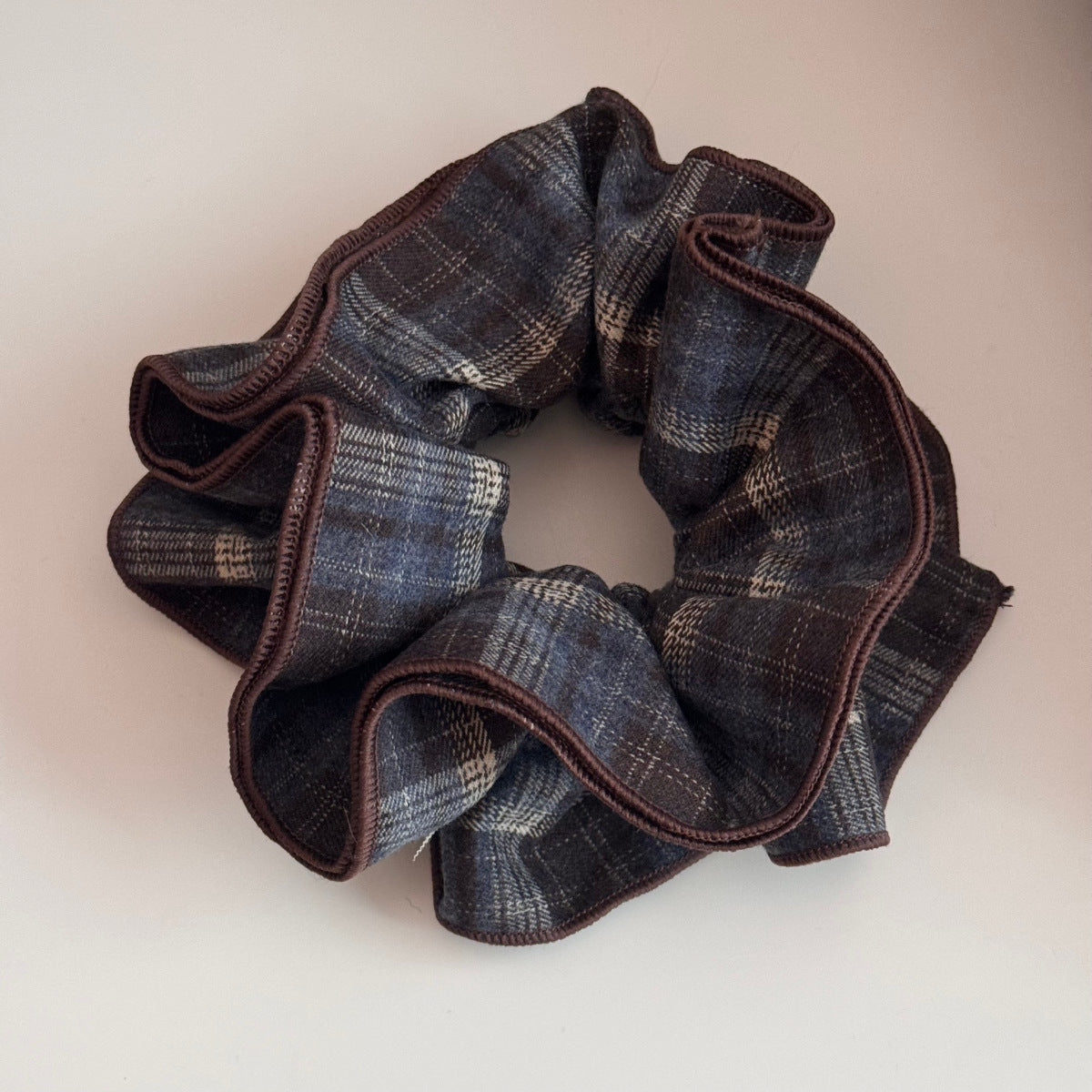 Vintage Plaid Teddy Bear Bow Banana Clip