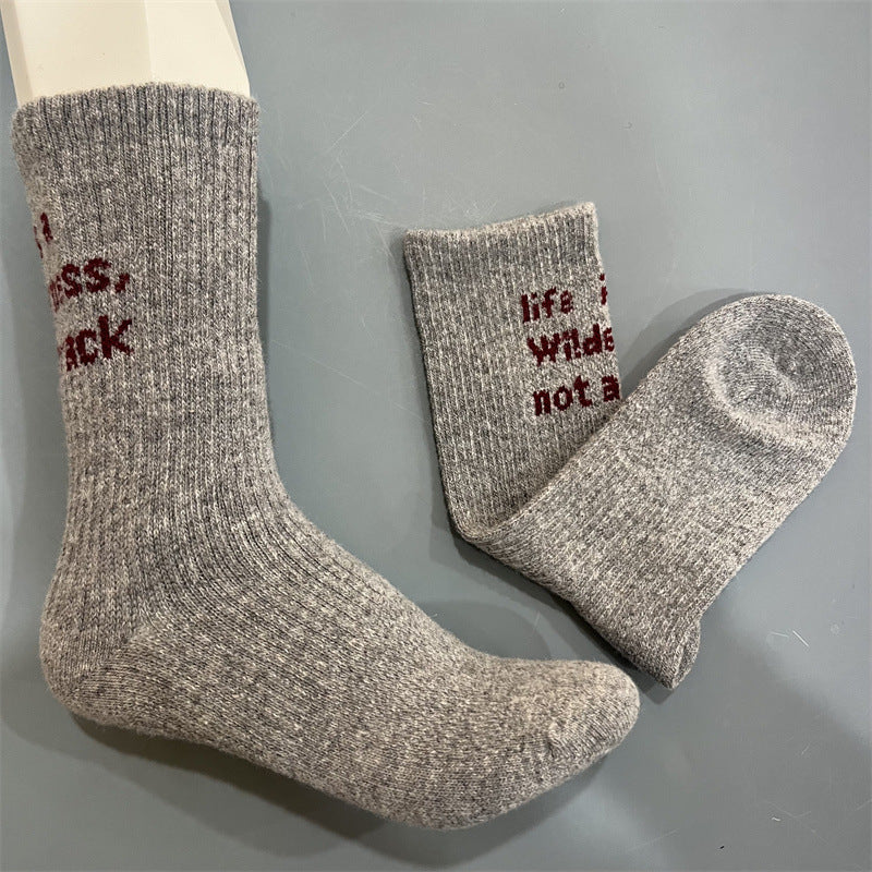 50% Merino Wool Hiking Crew Socks – Breathable Seamless Outdoor Socks
