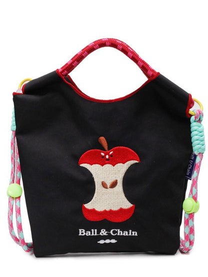 Japanese Style Nylon Embroidered Shoulder Bag