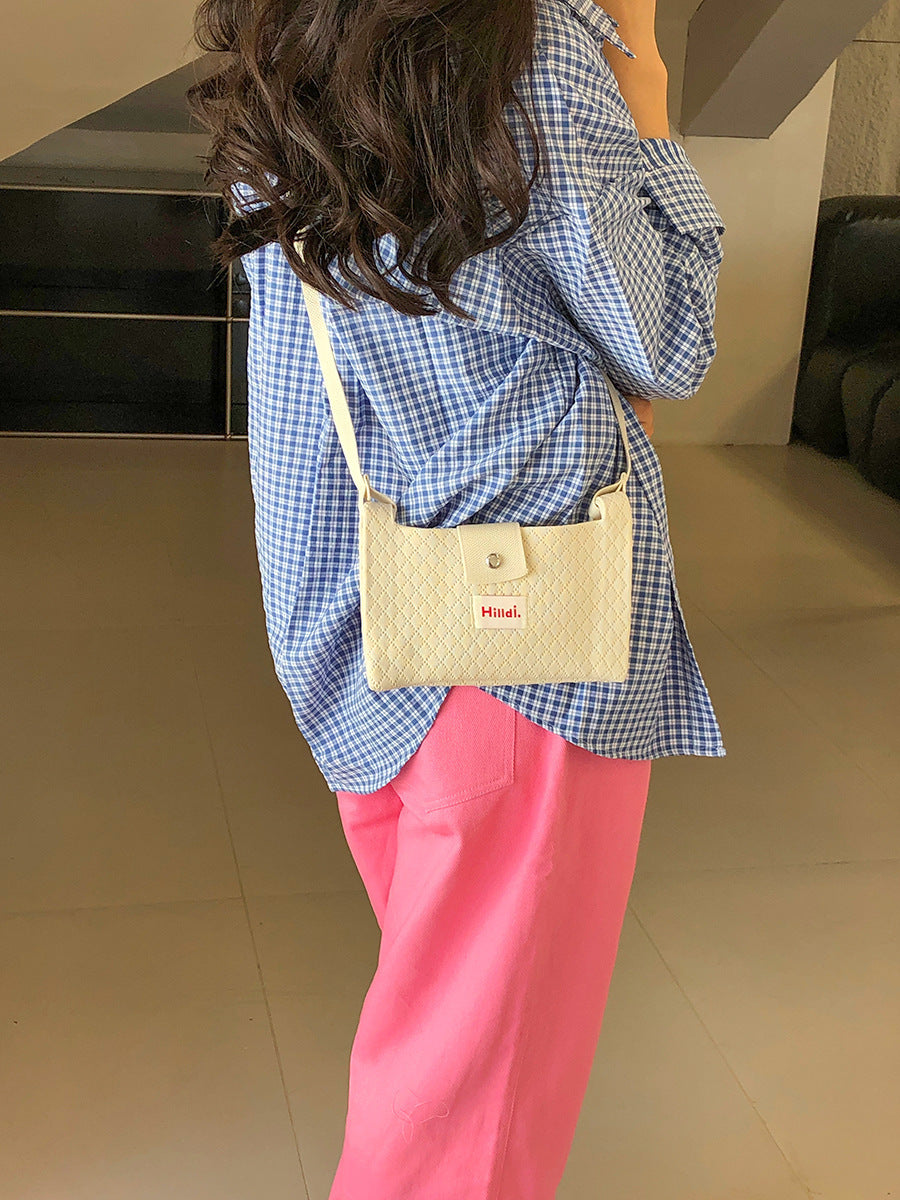 Macaron Knit Mini Crossbody Bag – Phone & Coin Bag