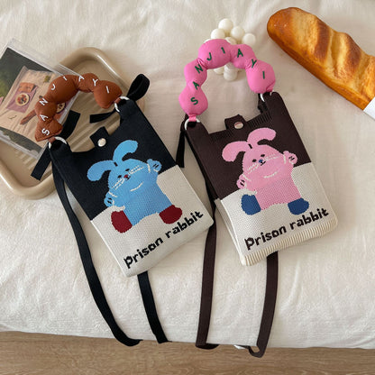 Cute Knit Mini Phone Bag – Small Crossbody Bag