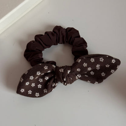 Floral & Polka-Dot Bow Triangle Hair Claw
