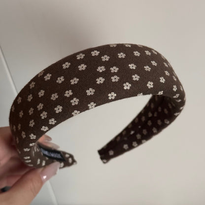 Floral & Polka-Dot Bow Triangle Hair Claw