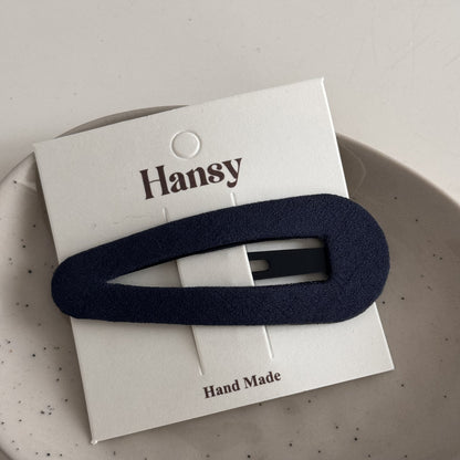 Blue-Grey Lace Plaid Hair Accessory – Clip & Scrunchie