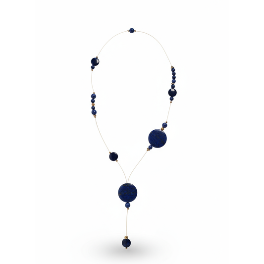 Lapis Lazuli Circle Necklace