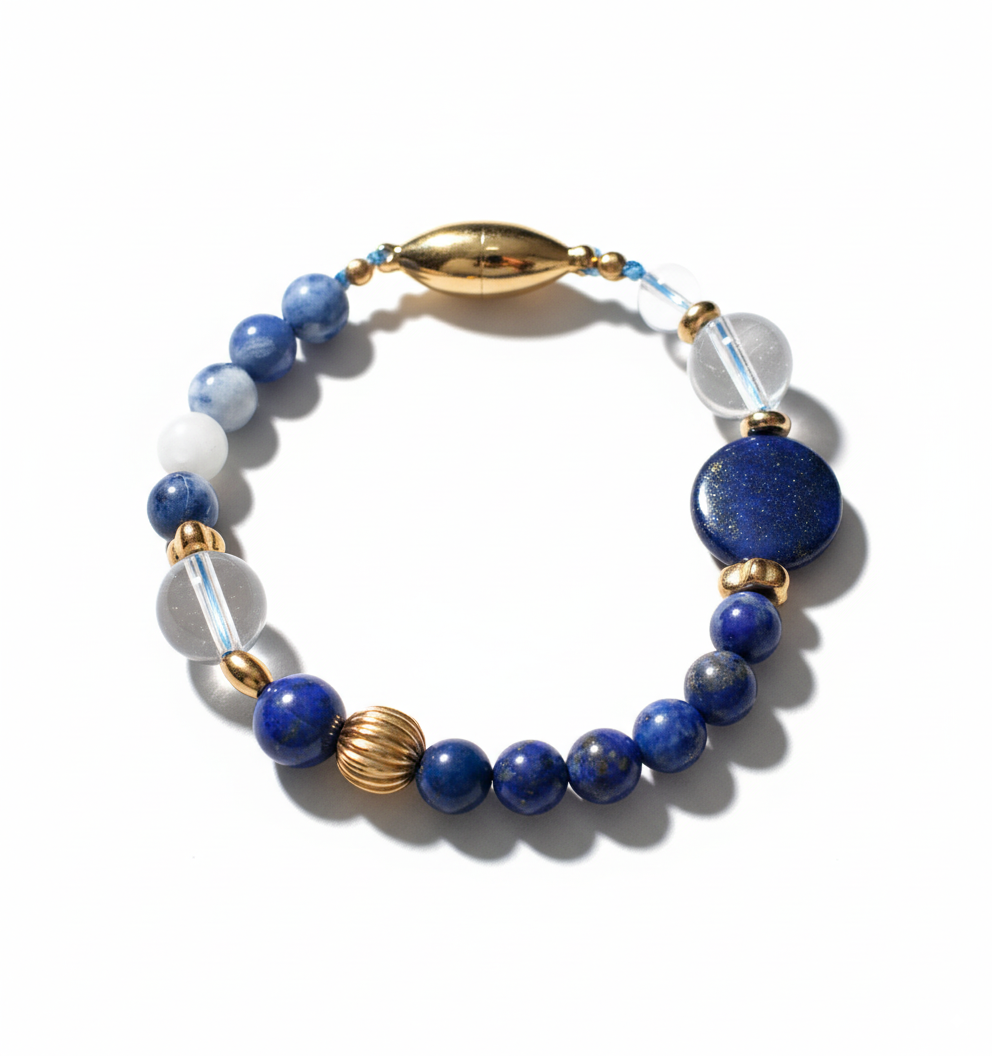 Lapis Lazuli Bluestone Magnetic Bracelet