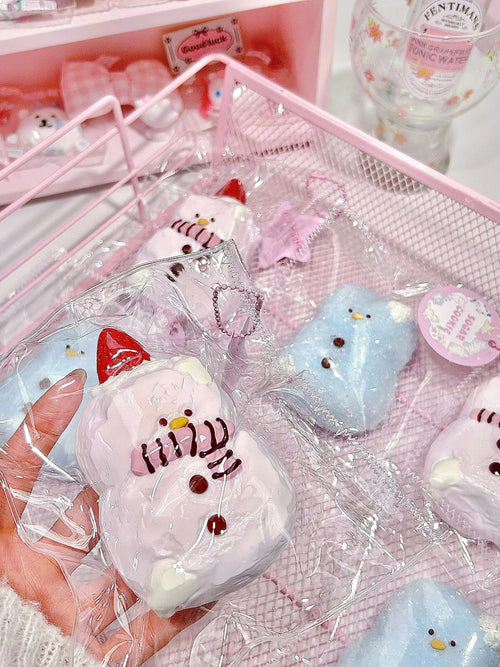 Cozy Snowman Squishy – Slow Rising Stress Relief Toy