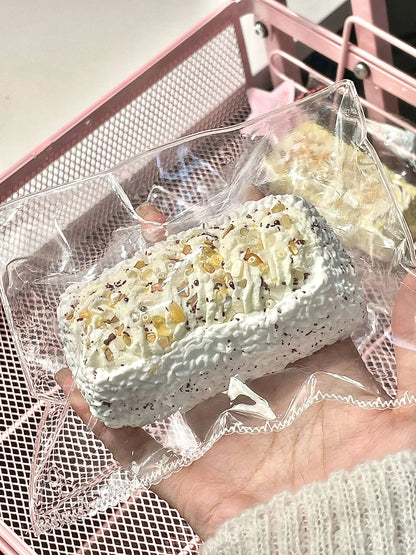 Cream Roll Rice Ball Squishy – Slow Rising Stress Relief Toy