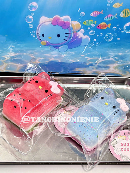 Watermelon Kitty Phone Squishy – Slow Rising Stress Relief Toy