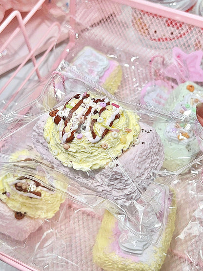 Mochi Milk Cake Squishy – Slow Rising Stress Relief Toy