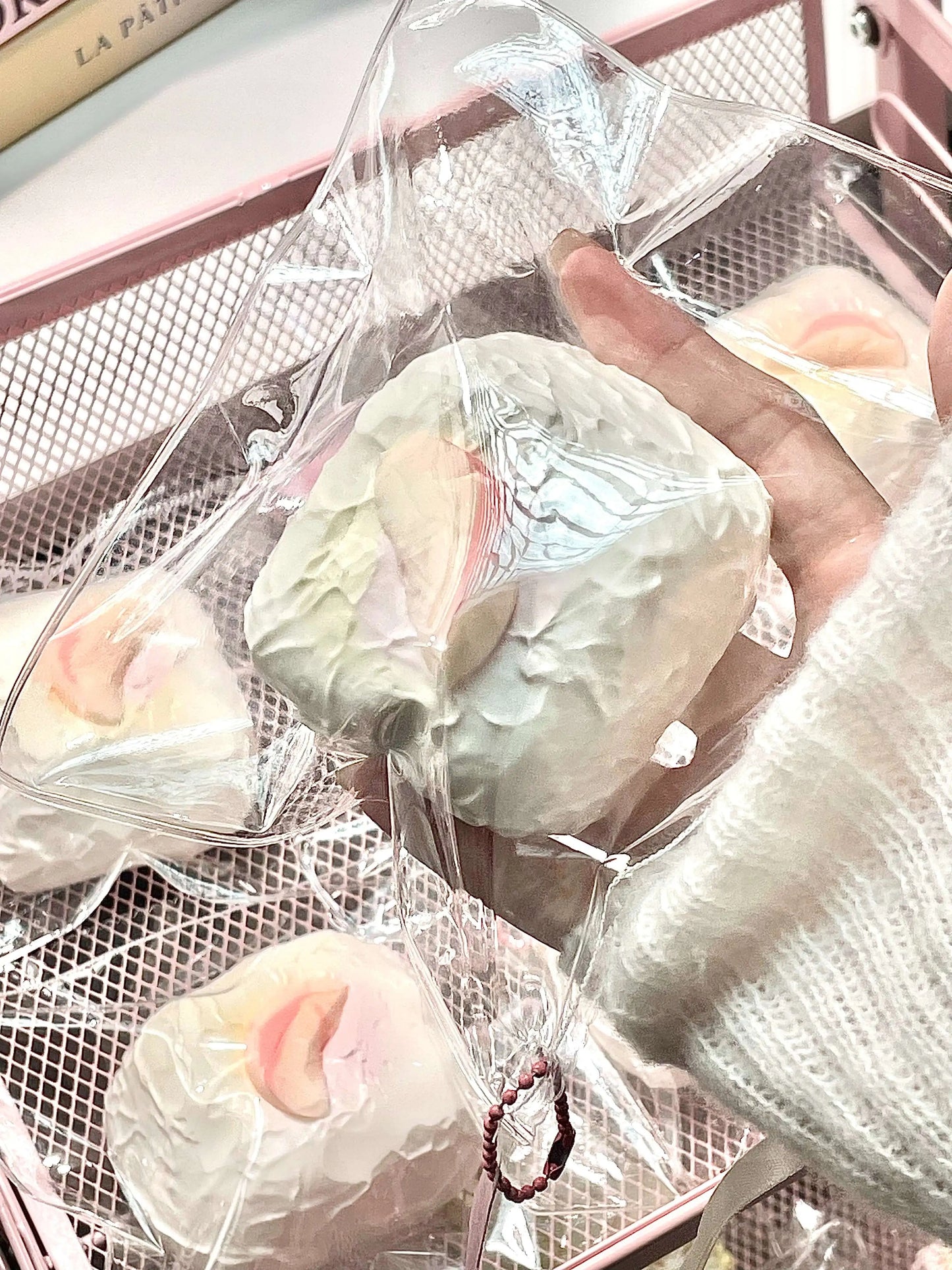 Peach Cream Puff Squishy – Slow Rising Stress Relief Toy