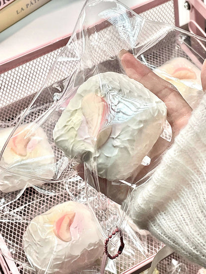 Peach Cream Puff Squishy – Slow Rising Stress Relief Toy