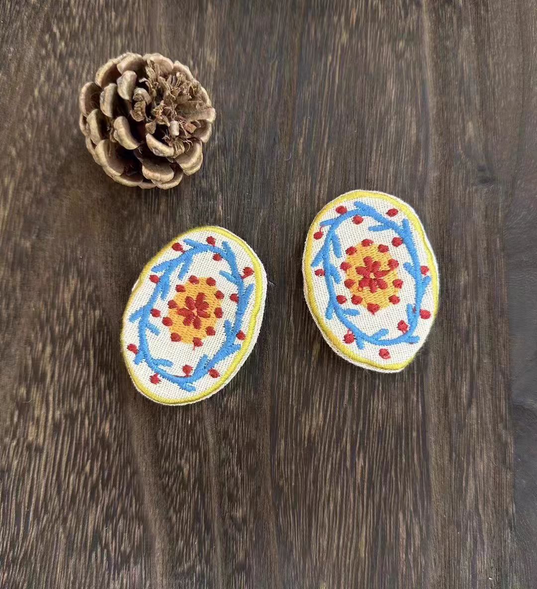 Handmade Linen Brooch – Cute Natural Style Pin