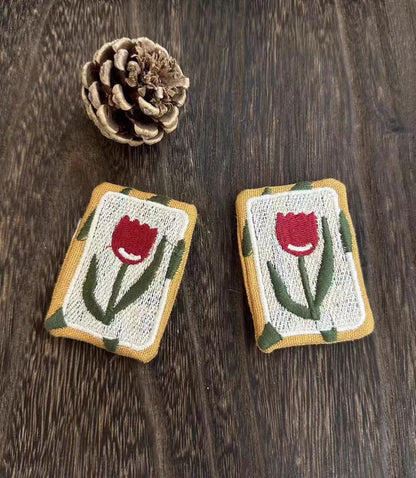 Handmade Linen Brooch – Cute Natural Style Pin