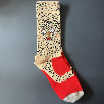 Art Pattern Crew Socks – Vintage Oil Painting Style Socks