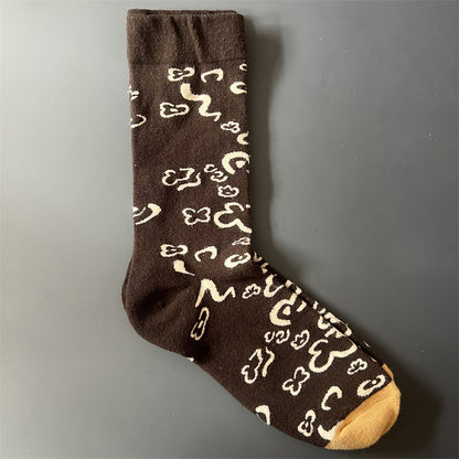 Art Pattern Crew Socks – Vintage Oil Painting Style Socks