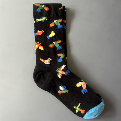 Art Pattern Crew Socks – Vintage Oil Painting Style Socks