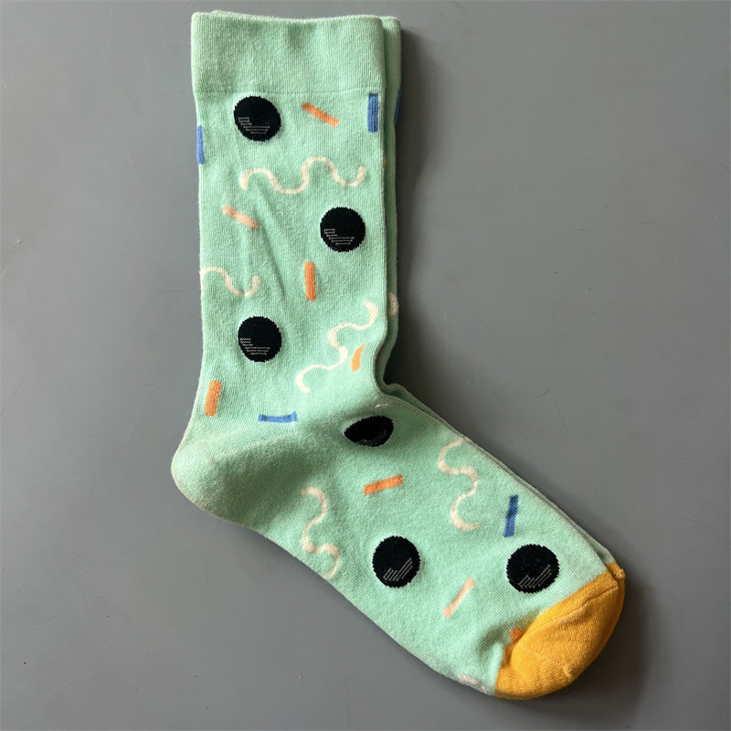 Art Pattern Crew Socks – Vintage Oil Painting Style Socks