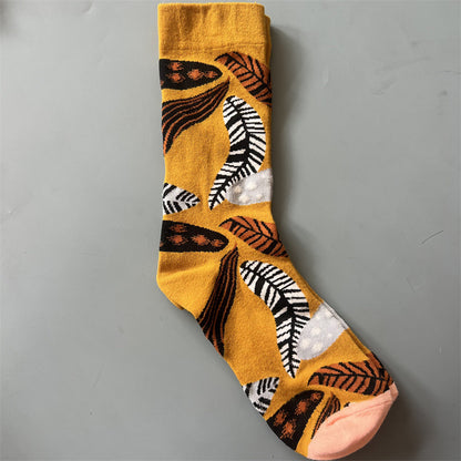 Art Pattern Crew Socks – Vintage Oil Painting Style Socks