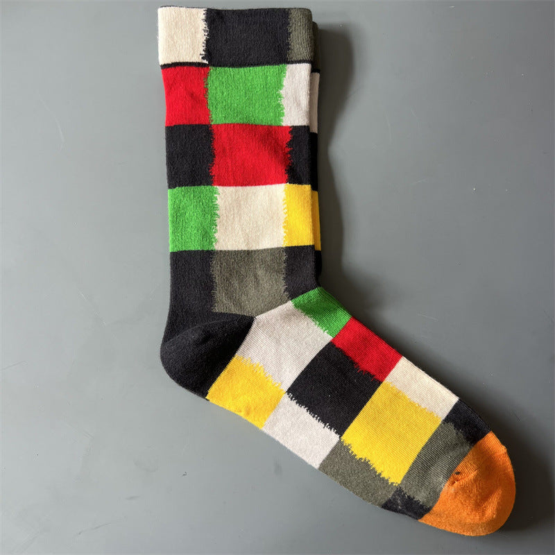 Art Pattern Crew Socks – Vintage Oil Painting Style Socks