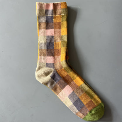 Art Pattern Crew Socks – Vintage Oil Painting Style Socks