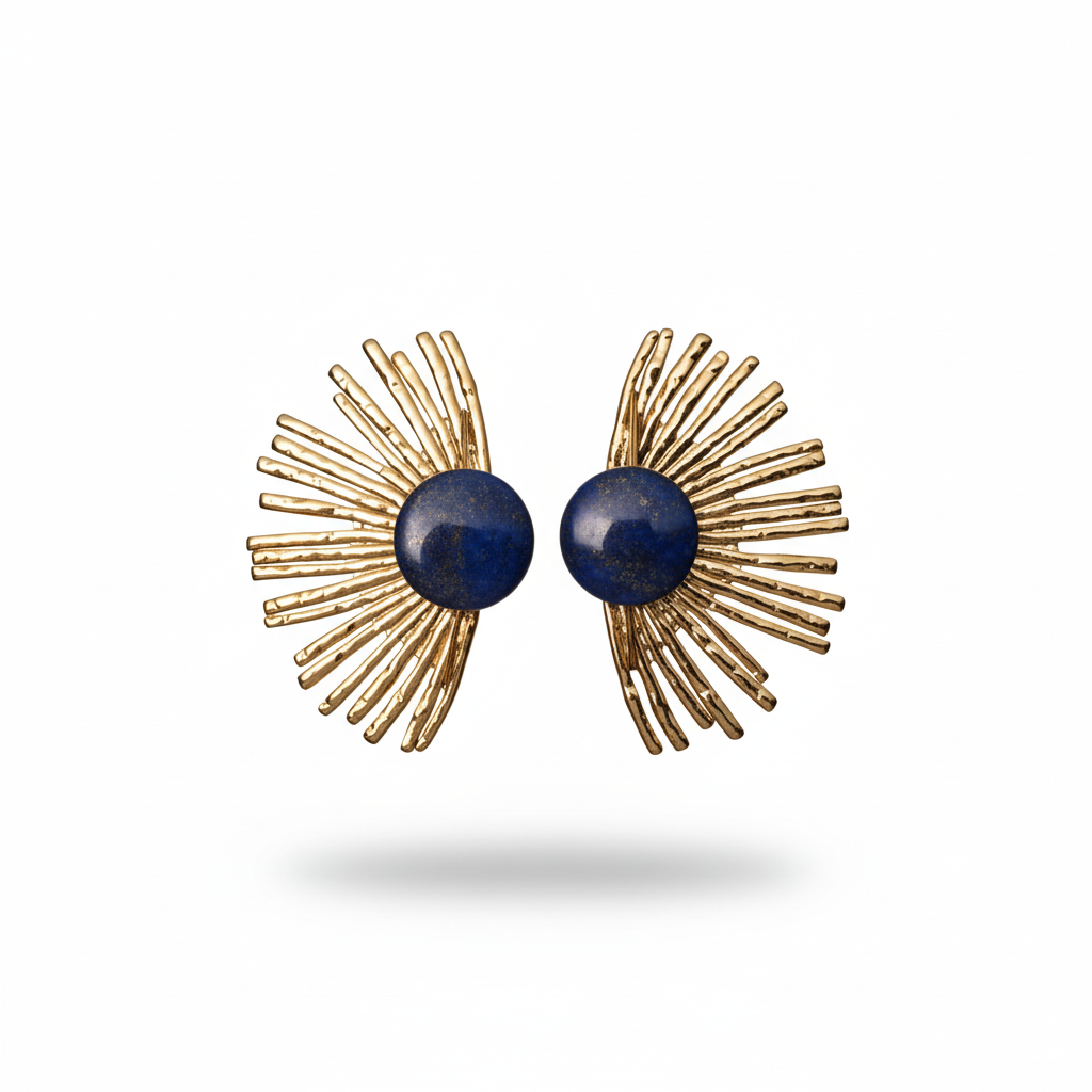 Lapis Lazuli Ray Earrings