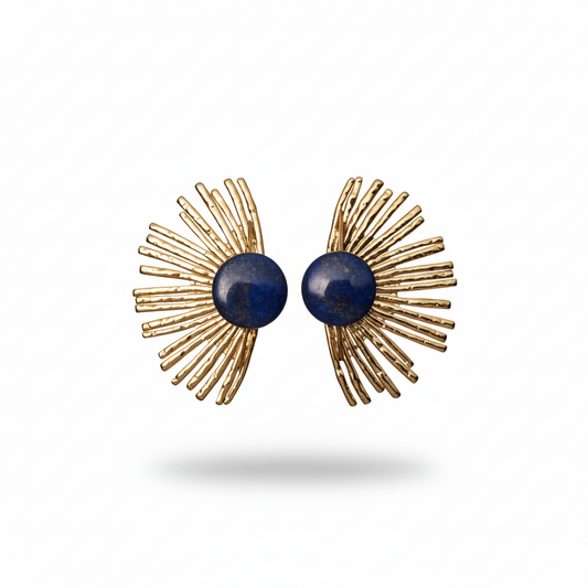 Lapis Lazuli Ray Earrings