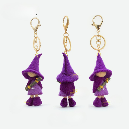 Little Witch Handmade Wool Felt Charm