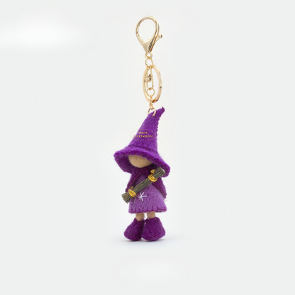 Little Witch Handmade Wool Felt Charm